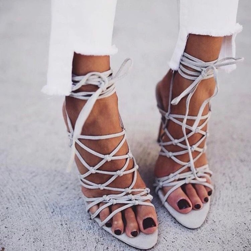 MODE COLLECTIVE suede Addison high heels
